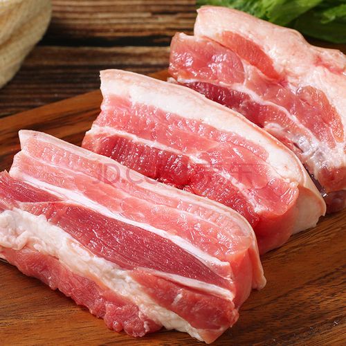 猪肉鲜肉新鲜带皮带肋排肉土猪肉带骨猪肉带皮冷冻 3斤精品土猪无骨带